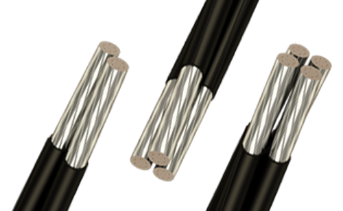 Aluminium bundled cable